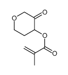 (3-oxooxan-4-yl) 2-methylprop-2-enoate Structure