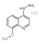(8-methoxyquinolin-4-yl)hydrazine,hydrochloride Structure