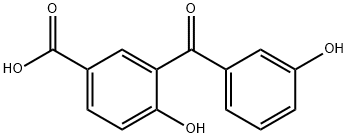 4-Hydroxy-3-(3-hydroxybenzoyl)benzoic acid Structure