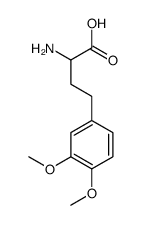 2-amino-4-(3,4-dimethoxyphenyl)butanoic acid结构式
