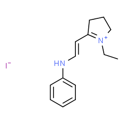 5-(2-anilinovinyl)-1-ethyl-3,4-dihydro-2H-pyrrolium iodide结构式