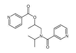 1-[propan-2-yl(pyridine-3-carbonyl)amino]propan-2-yl pyridine-3-carboxylate结构式