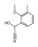 Mandelonitrile, 2-methoxy-3-methyl- (5CI) structure