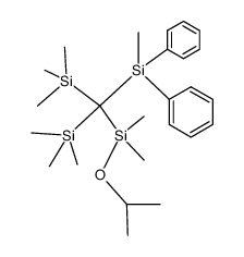((isopropoxydimethylsilyl)(methyldiphenylsilyl)methylene)bis(trimethylsilane)结构式