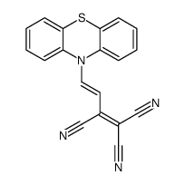 4-phenothiazin-10-ylbuta-1,3-diene-1,1,2-tricarbonitrile Structure