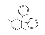 3,6-Dihydro-3,6-dimethyl-2,2-diphenyl-2H-thiopyran Structure