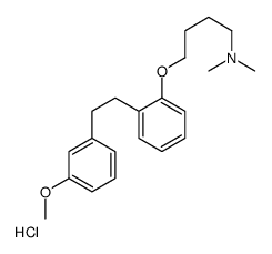 1-Butanamine, N,N-dimethyl-4-(2-(2-(3-methoxyphenyl)ethyl)phenoxy)-, h ydrochloride Structure