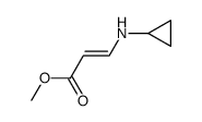 3-(Cyclopropylamino)acrylsaeure-methylester结构式