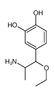 1,2-Benzenediol, 4-(2-amino-1-ethoxypropyl)- (9CI) structure