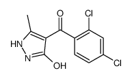 4-(2,4-dichlorobenzoyl)-5-methyl-1,2-dihydropyrazol-3-one结构式