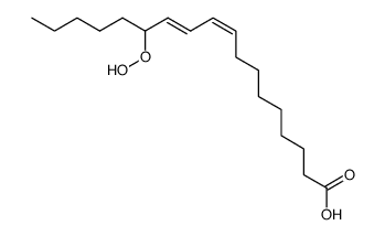 (9Z,11E,13R,S)-13-hydroperoxy-9,11-octadecadienoic acid结构式