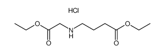 N-[3-(ethoxycarbonyl)propyl]glycine ethyl ester hydrochloride Structure
