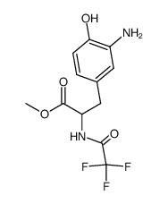 methyl 3-(3-amino-4-hydroxyphenyl)-2-(2,2,2-trifluoroacetamido)propanoate Structure