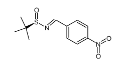 (R,E)-N-(4-nitrobenzylidene)-2-methylpropane-2-sulfinamide Structure
