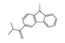 3-isobutyryl-9-methylcarbazole结构式
