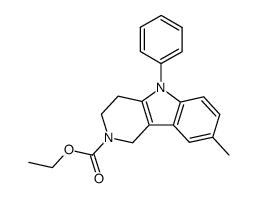 ethyl 8-methyl-5-phenyl-1,3,4,5-tetrahydro-2H-pyrido[4,3-b]indole-2-carboxylate结构式