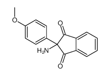 2-amino-2-(4-methoxyphenyl)indene-1,3-dione Structure