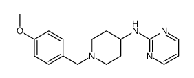 N-[1-[(4-methoxyphenyl)methyl]piperidin-4-yl]pyrimidin-2-amine结构式