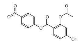 2-Acetoxy-4-hydroxybenzoesaure-4-nitrophenylester结构式