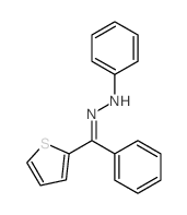 N-[(phenyl-thiophen-2-yl-methylidene)amino]aniline结构式