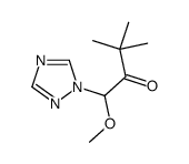 1-methoxy-3,3-dimethyl-1-(1,2,4-triazol-1-yl)butan-2-one结构式
