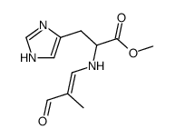 methyl (2-methyl-3-oxoprop-1-en-1-yl)histidinate Structure