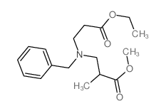 b-Alanine,N-(3-methoxy-2-methyl-3-oxopropyl)-N-(phenylmethyl)-, ethyl ester structure