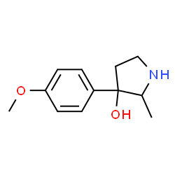 3-Pyrrolidinol,3-(4-methoxyphenyl)-2-methyl-(9CI) structure