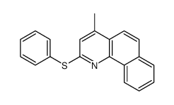 4-methyl-2-phenylsulfanylbenzo[h]quinoline结构式