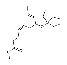 methyl (S,4Z,8E)-9-iodo-7-((triethylsilyl)oxy)nona-4,8-dienoate结构式