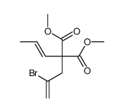 dimethyl 2-(2-bromoprop-2-enyl)-2-prop-1-enylpropanedioate结构式