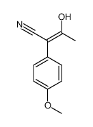 (Z)-3-hydroxy-2-(4-methoxyphenyl)but-2-enenitrile结构式