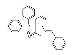 3-diphenylphosphoryl-6-phenyl-3-prop-2-enylhex-5-en-2-one Structure