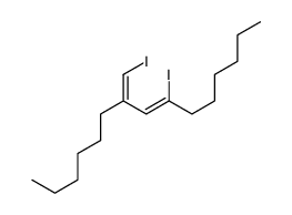 7-iodo-9-(iodomethylidene)pentadec-7-ene结构式