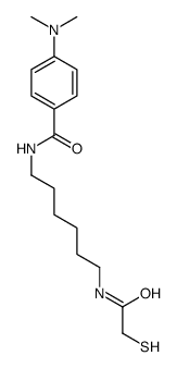4-(dimethylamino)-N-[6-[(2-sulfanylacetyl)amino]hexyl]benzamide结构式