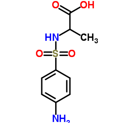 2-(4-AMINO-BENZENESULFONYLAMINO)-PROPIONIC ACID structure