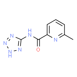 6-methyl-N-(1H-tetrazol-5-yl)-2-pyridinecarboxamide Structure