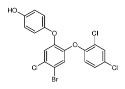 4-[4-bromo-5-chloro-2-(2,4-dichlorophenoxy)phenoxy]phenol结构式