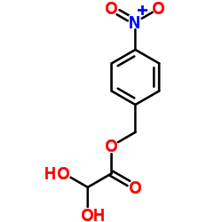 p-nitrobenzyl glyoxylate monohydrate Structure