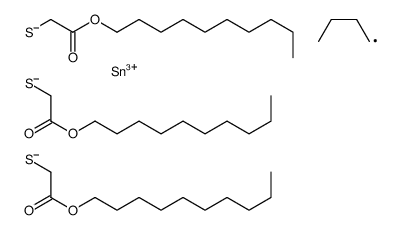decyl 4-butyl-4-[[2-(decyloxy)-2-oxoethyl]thio]-7-oxo-8-oxa-3,5-dithia-4-stannaoctadecanoate Structure