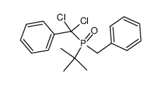 Benzyl-tert-butyl(dichlorphenylmethyl)phosphanoxid Structure