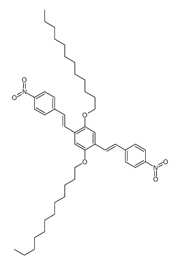 1,4-didodecoxy-2,5-bis[2-(4-nitrophenyl)ethenyl]benzene Structure