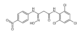3-(4-nitroanilino)-3-oximino-2',4',6'-trichloropropionanilide结构式
