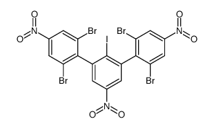 2,6,2'',6''-tetrabromo-2'-iodo-4,5',4''-trinitro-m-terphenyl Structure