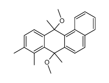 7,12-dimethoxy-7,8,9,12-tetramethyl-7,12-dihydro-benz[a]anthracene结构式