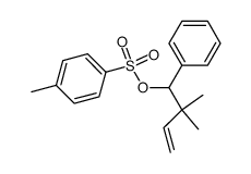 2,2-dimethyl-1-phenylbut-3-en-1-yl 4-methylbenzenesulfonate结构式