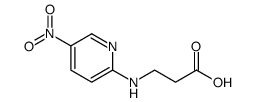 3-[(5-nitro-2-pyridinyl)amino]propanoic acid结构式