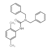 1,1-dibenzyl-3-(2,5-dimethylphenyl)urea结构式