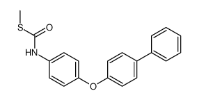S-methyl N-[4-(4-phenylphenoxy)phenyl]carbamothioate结构式