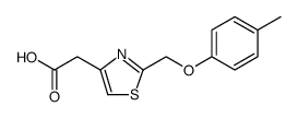 4-Thiazoleacetic acid, 2-[(4-methylphenoxy)methyl] Structure